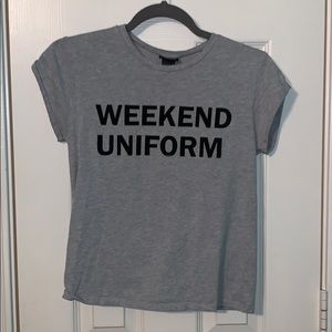 Rue21 Gray Half Crop Top